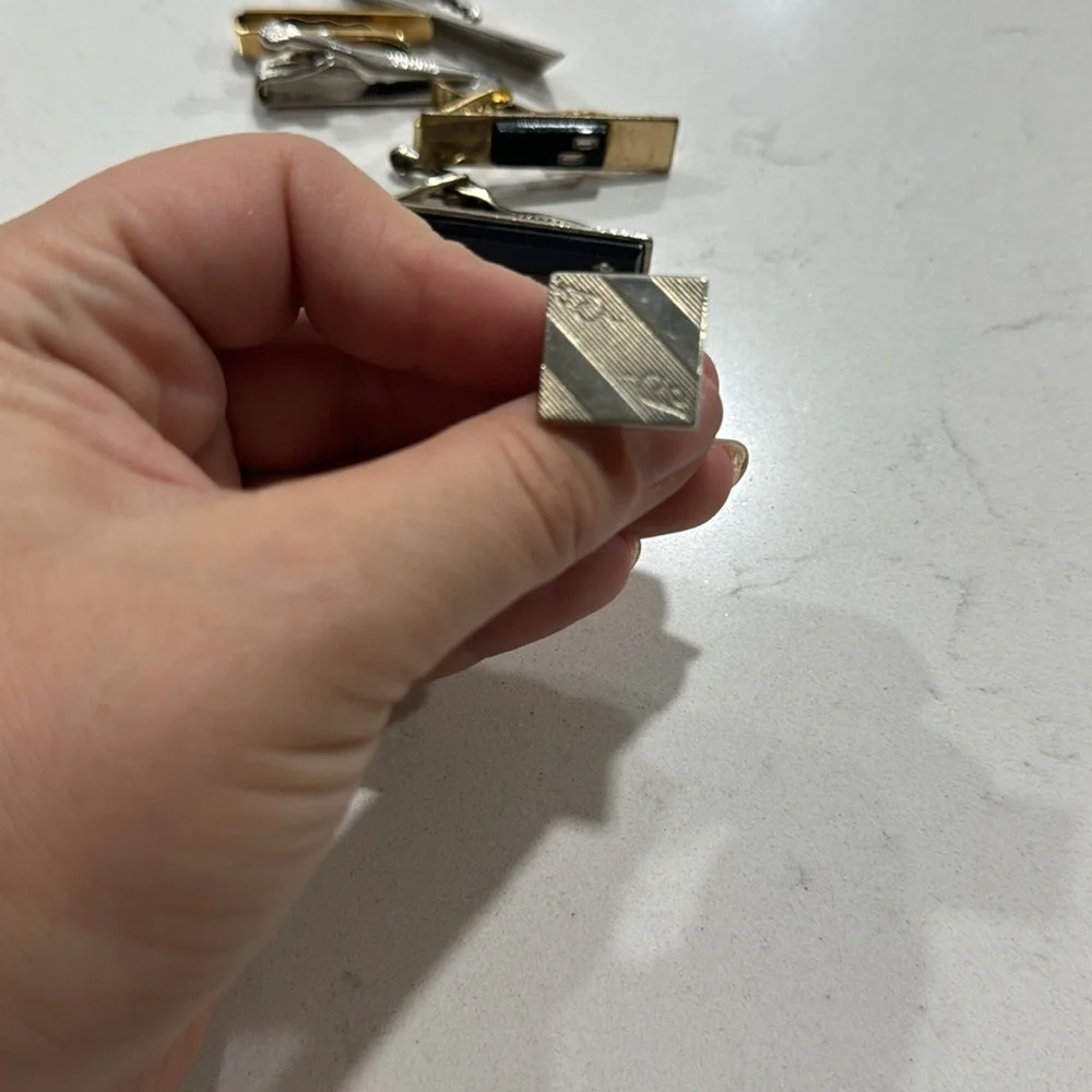 🥁final price🥁 Set of vintage tie clips - Picture 6 of 7